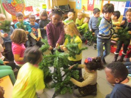 we maken onze boom klaar om te versieren
